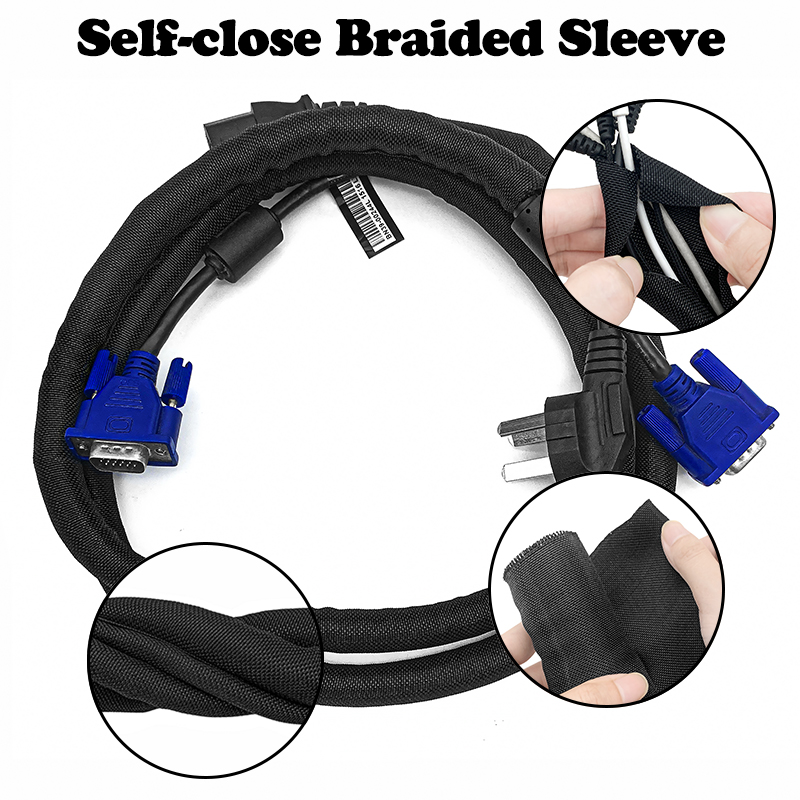 Cable Sleeve Braided - 5/10M Manicotto intrecciato in PET con