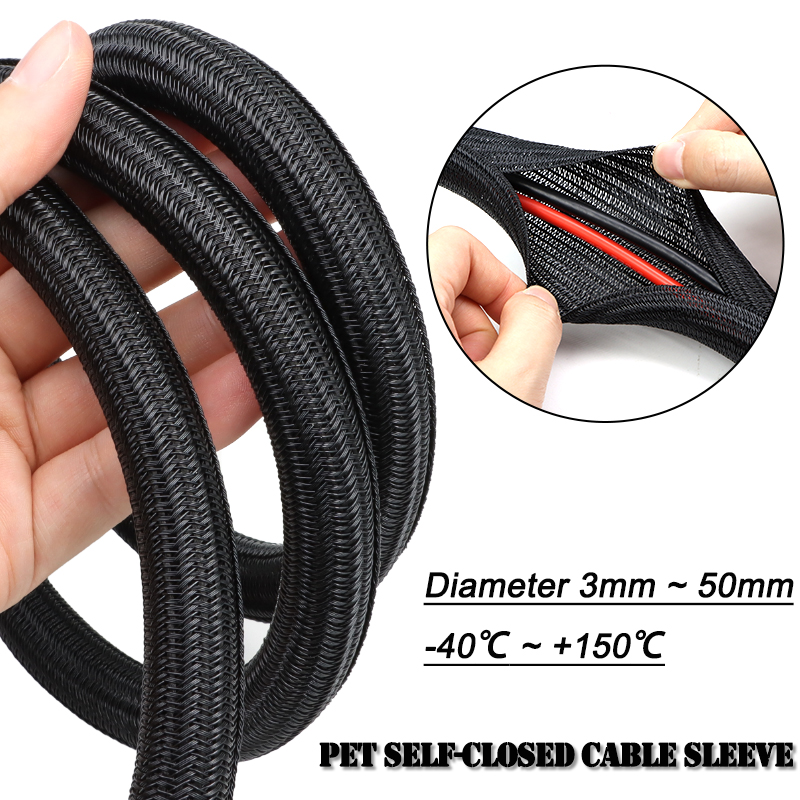 Cable Sleeve Braided - Guaina per cavi autochiudente in PET