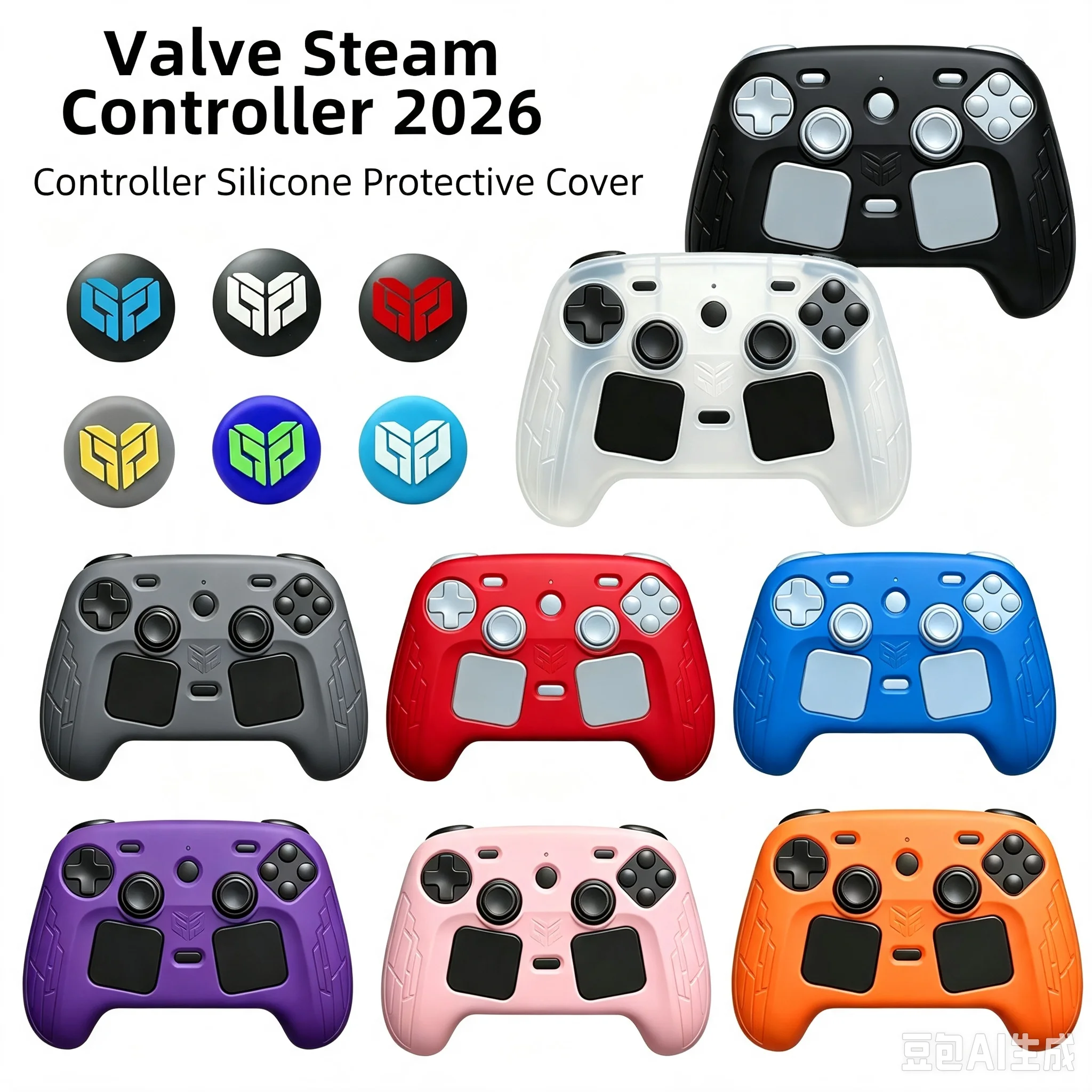 Controller Grip Cover - Cover Antiscivolo per Controller Steam 2
