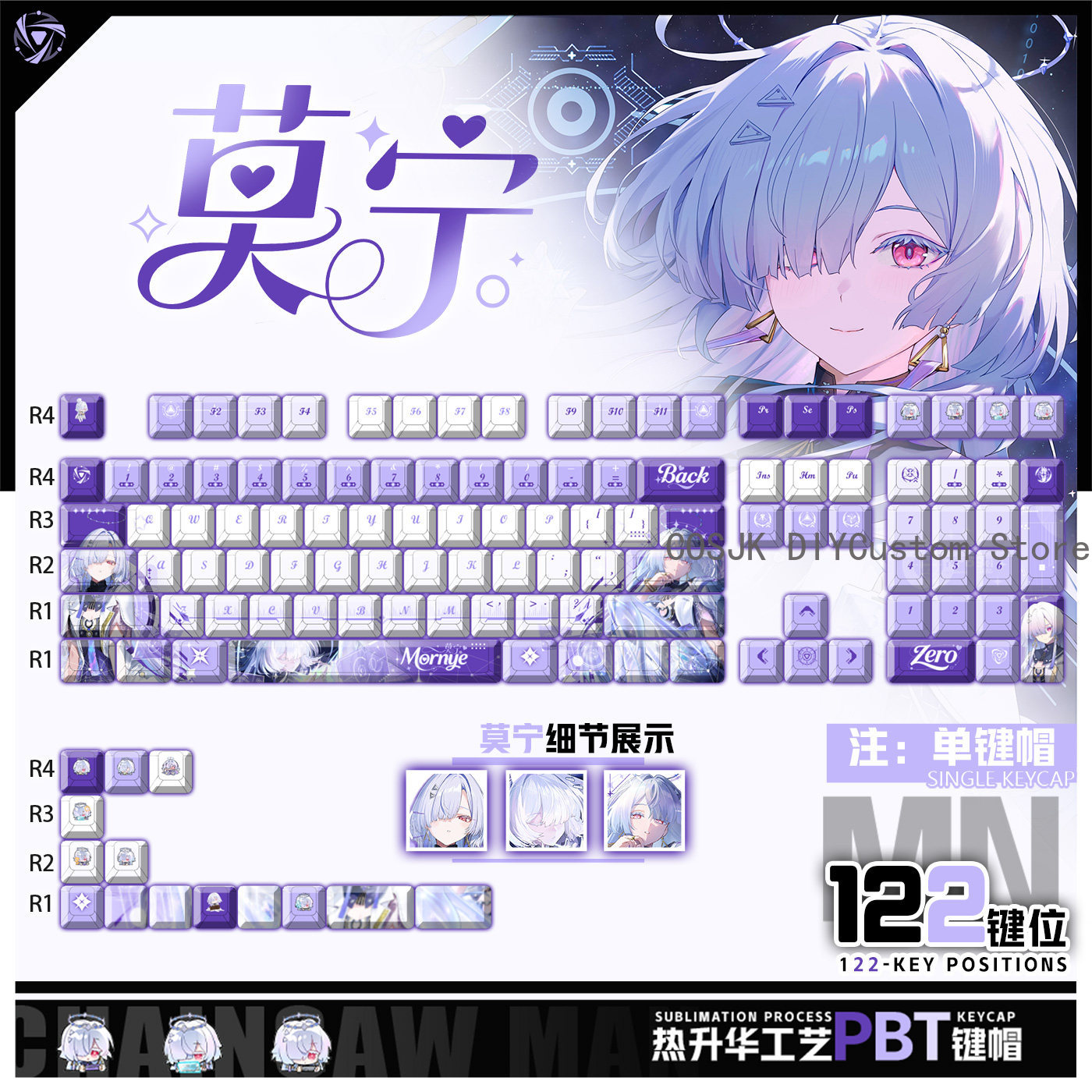 Gaming Accessories In China - Set di 122 Tasti Anime Mornye