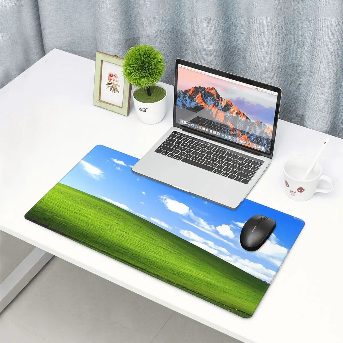Gaming Accessories Wallpaper - Tappetino per Mouse Grande con Sfondo