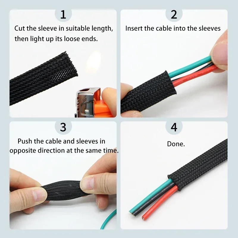 Manicotti treccia in PET con c - Cable Sleeve Braided recensione e prezzo