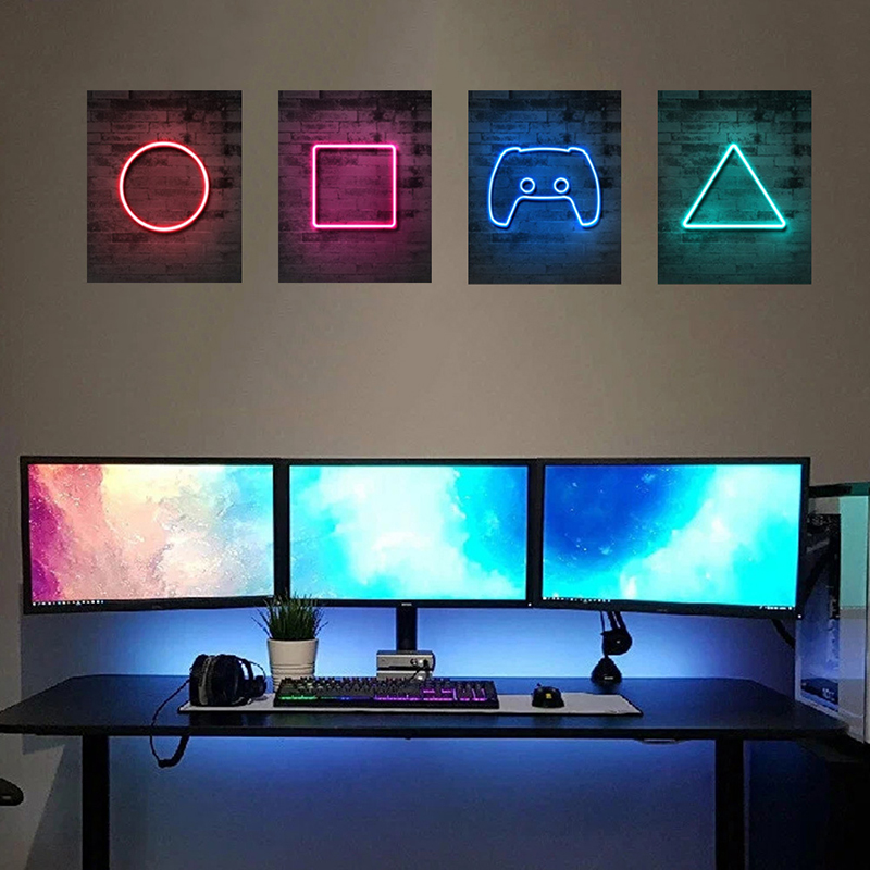 4 pezzi sala giochi per bambin - Gaming Accessories Wallpaper recensione e prezzo