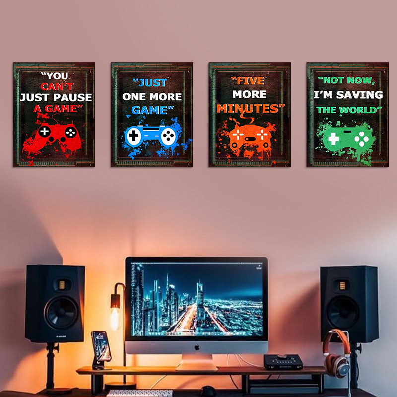 4 pezzi sala giochi per bambin - Gaming Accessories Wallpaper recensione e prezzo