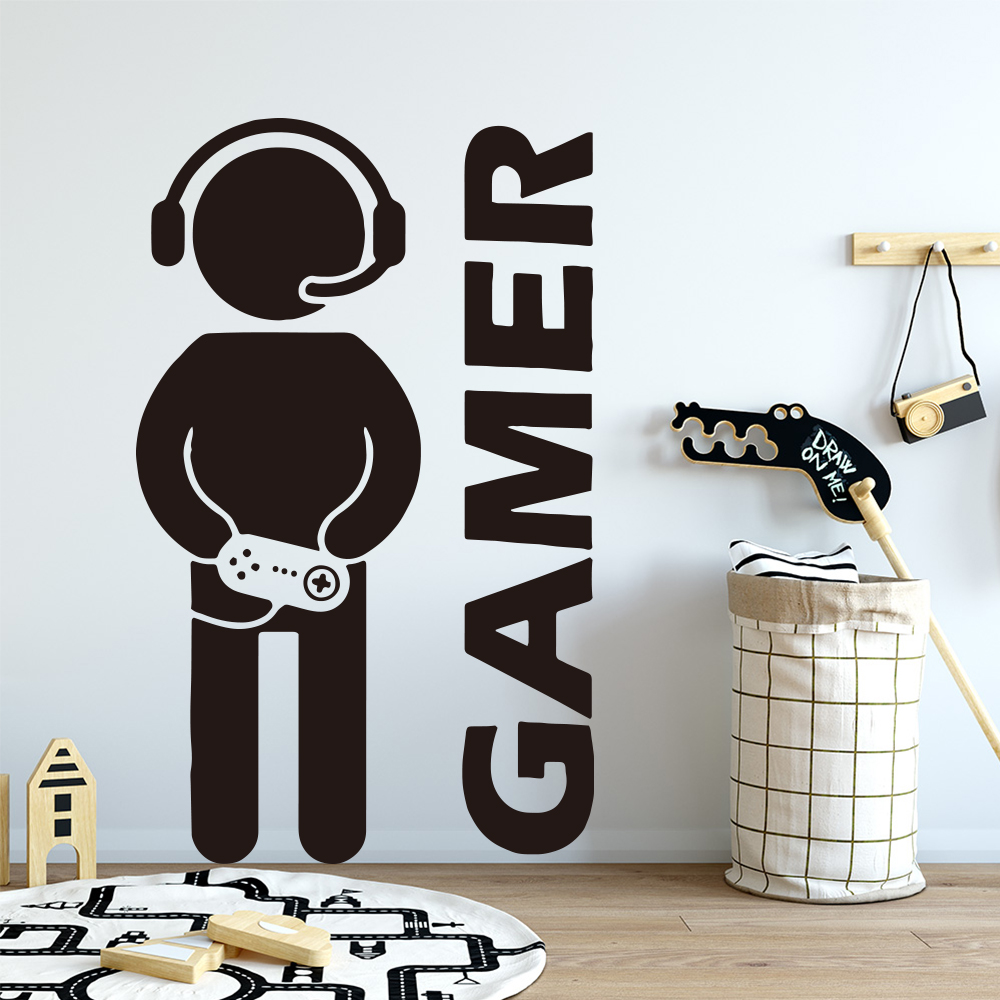 1pc Gamer Wall Art Decal For K - Gaming Accessories Wallpaper recensione e prezzo